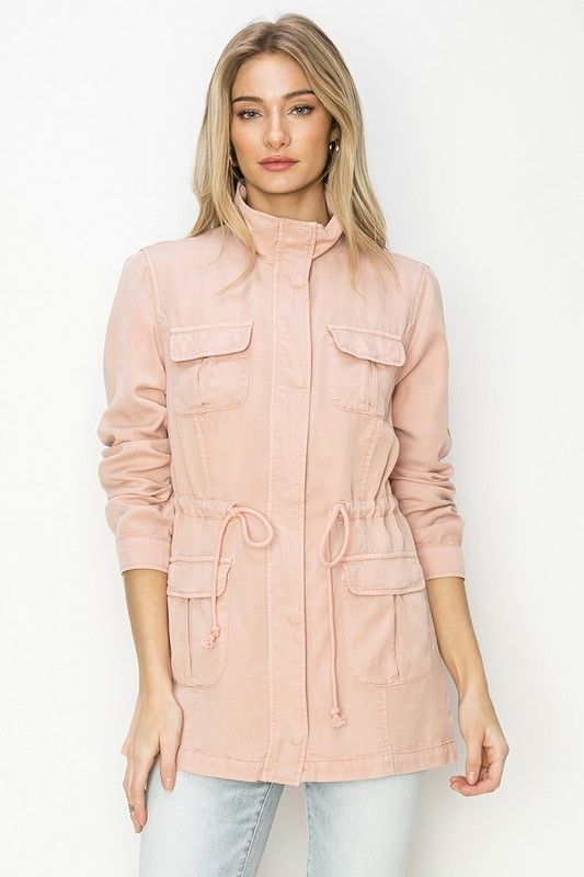 Risen Tencel Anorak, Soft Pink