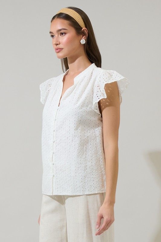 Moe Eyelet Top