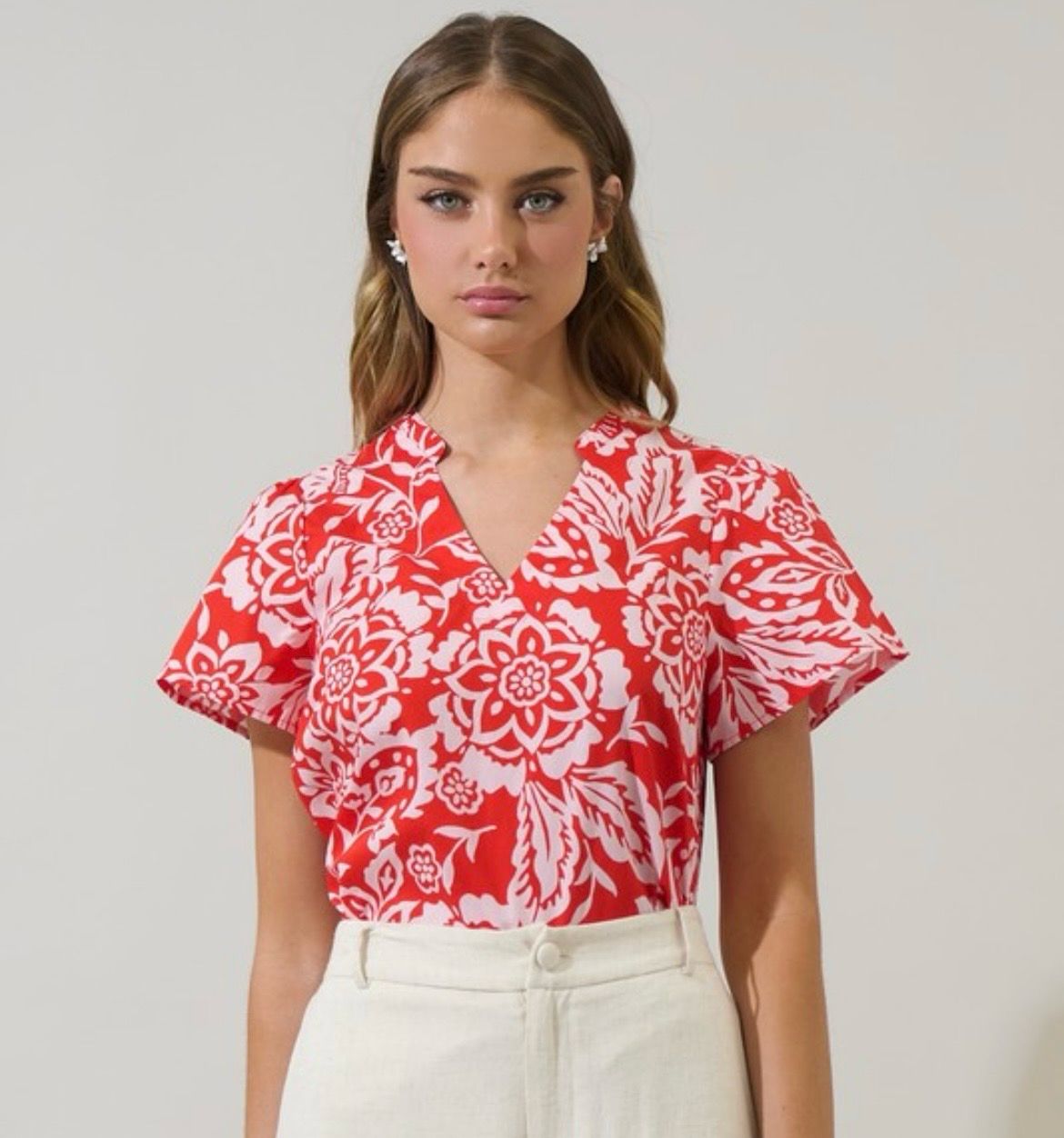 Hazen Floral Top