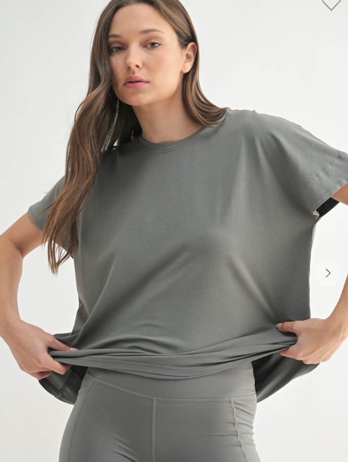 Shoreline Tee, Pewter