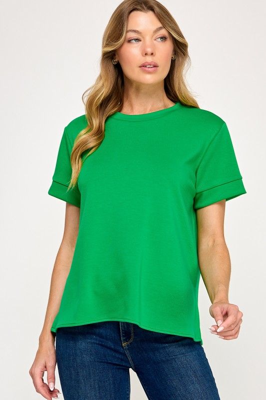 Luxe Modal Tee, Green
