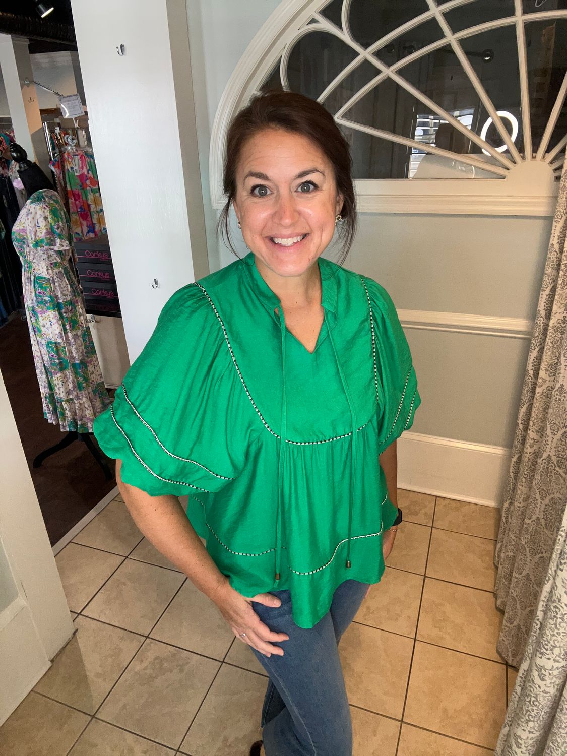 Anya Blouse, Green