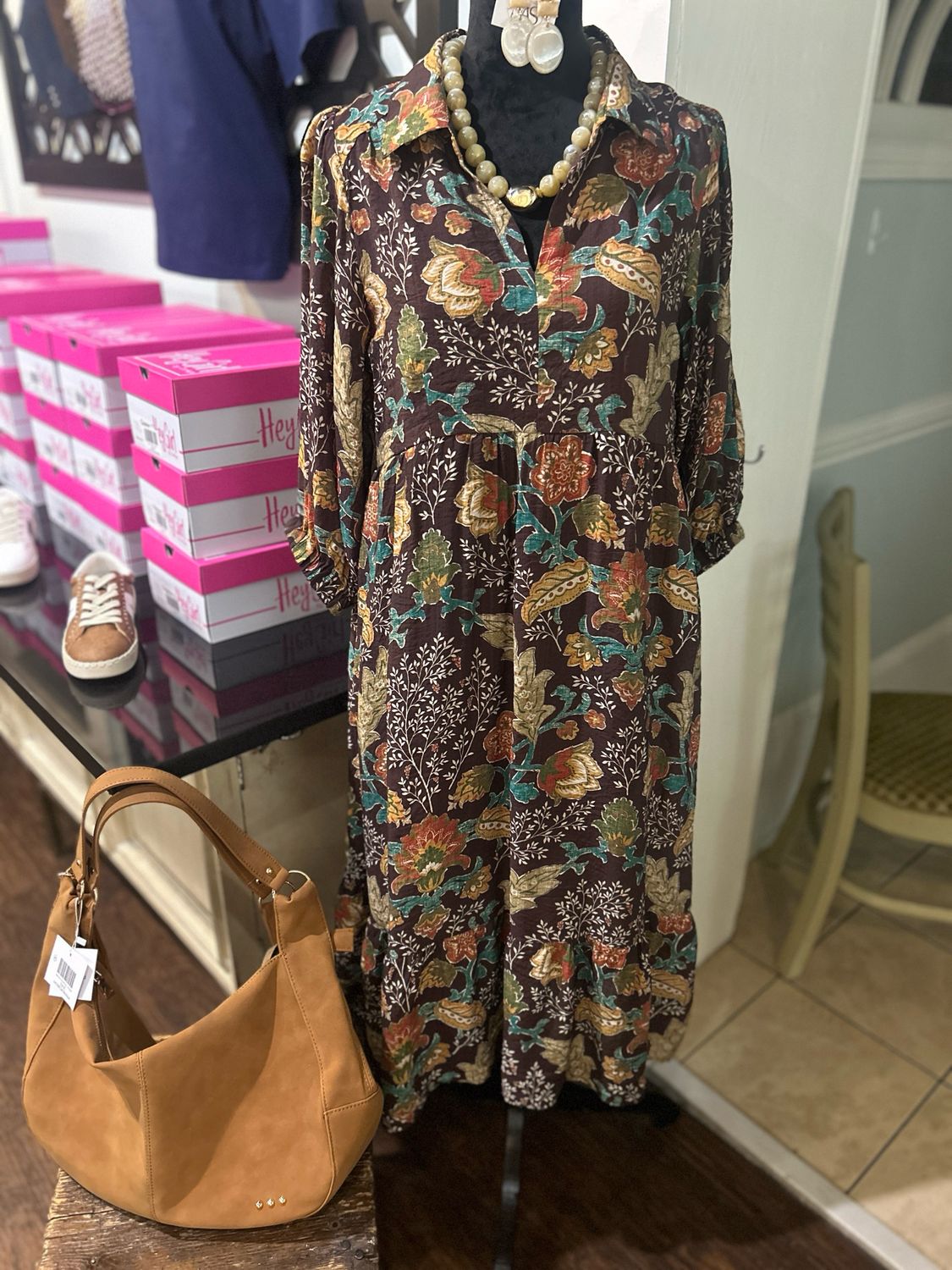 Kaylee Dress, Brown