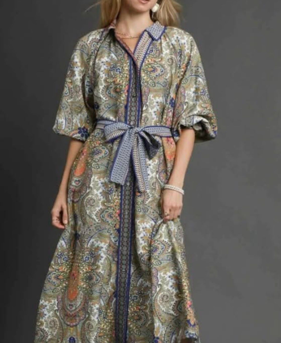 Tucker Dress, Navy Mix