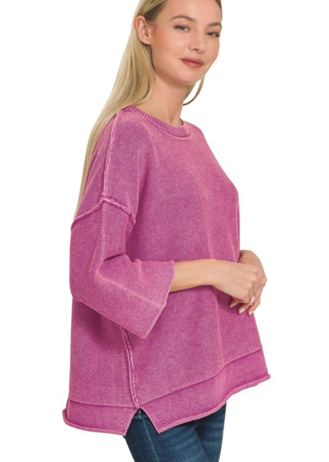 Lizzy Sweater, Plum