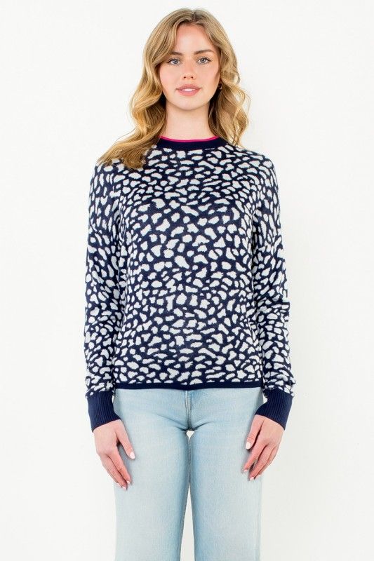 THML Spotted Sweater, Navy
