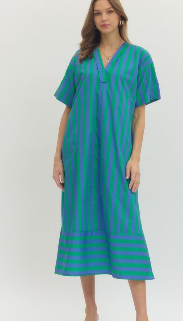 Striped Maxi, Green
