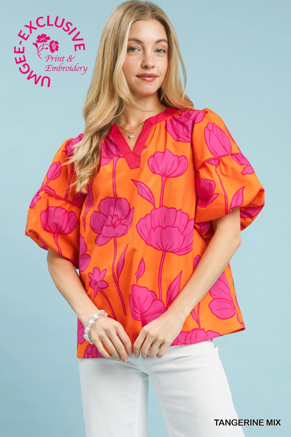 Tangerine Tulip Top