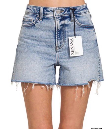 Denim Shorts, Medium Wash