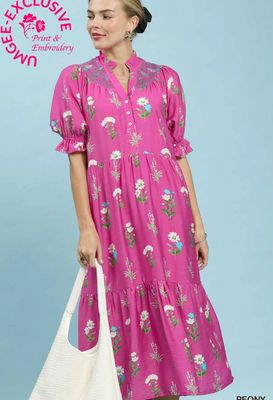 Ditsy Floral Dress, Peony