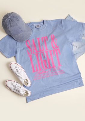Salt and Light Tee, Blue