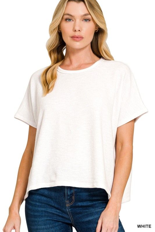 Cotton Slub Tee, White