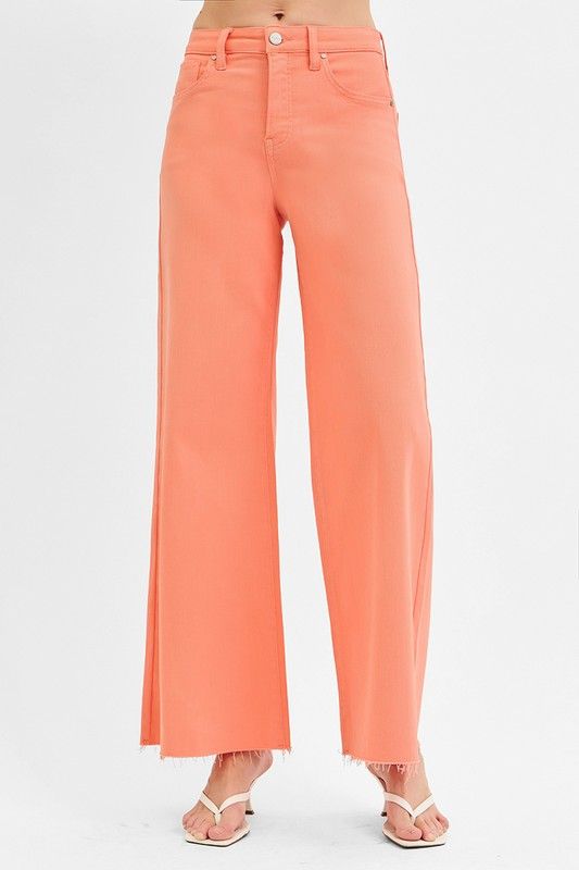 Risen Palazzo Jeans, Coral