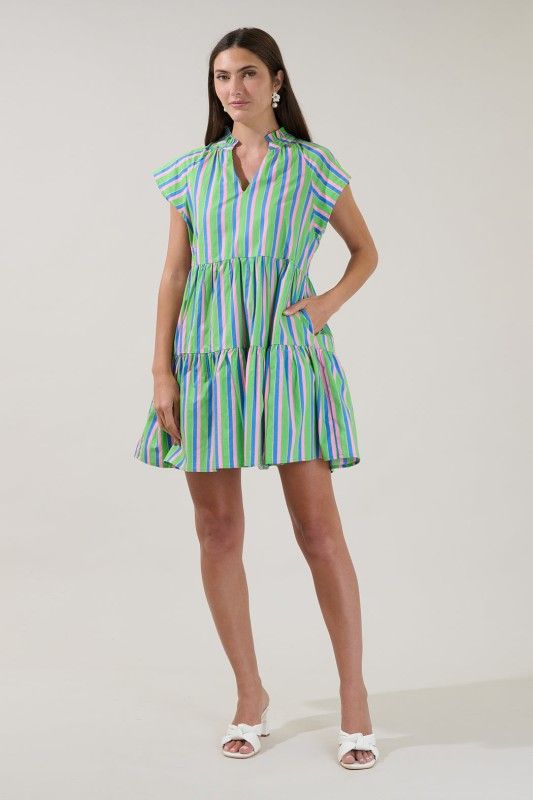 Janelly Dress, Stripe