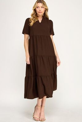 Lydia Dress, Chocolate