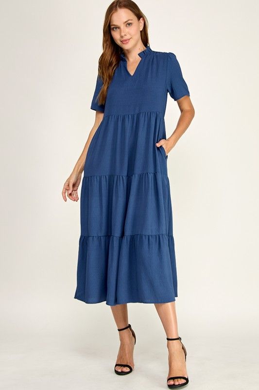 Lydia Dress, Navy