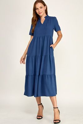 Lydia Dress, Navy