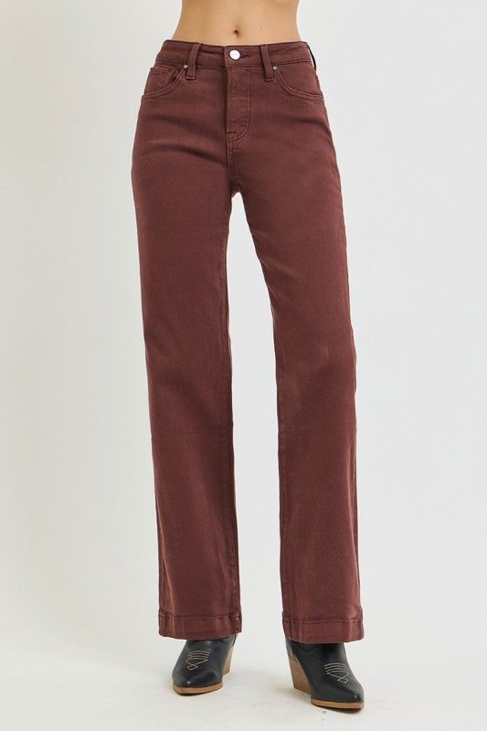 RISEN High Rise Straight, Brown