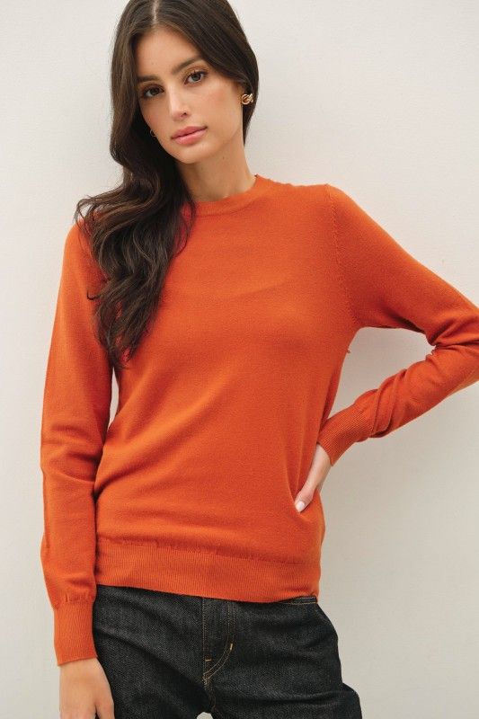 The Everyday Essential Sweater, Rust