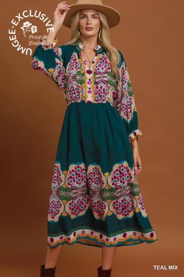 The Juniper Floral Midi Dress