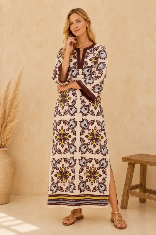 ​The Autumn Mosaic Maxi Dress