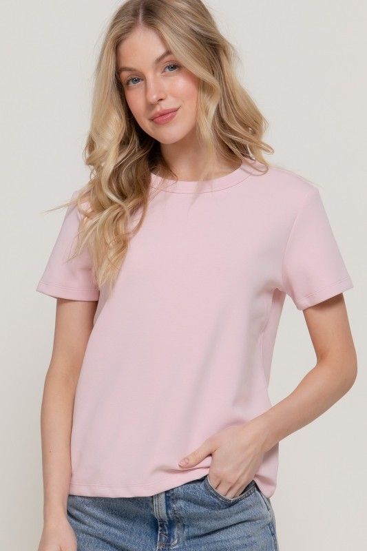 Soft Knit Layering Top, Pink