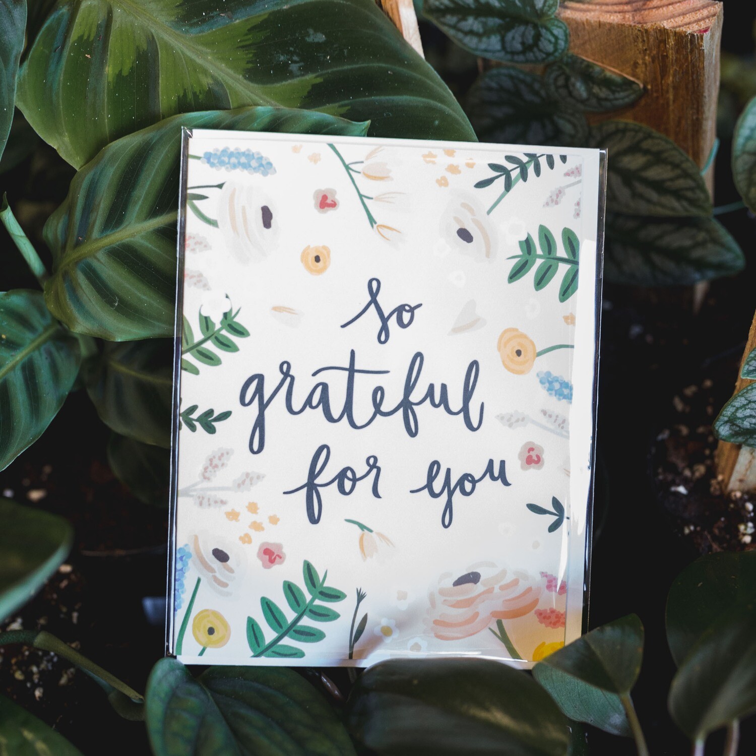 "So Grateful for You" Card