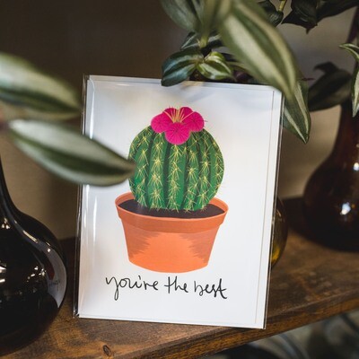 "You're the Best" Barrel Cacti Card