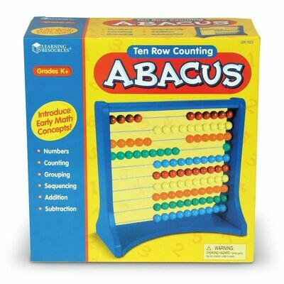 10-Row Abacus - Ábaco de colores de 10 filas