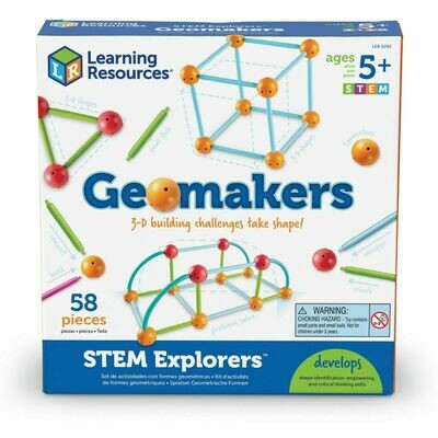 STEM Explorers Geomakers - Set de Actividades con Formas Geométricas 59 piezas