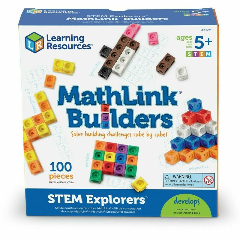 STEM Explorers Mathlink Builders - Set STEM de construcción con cubos