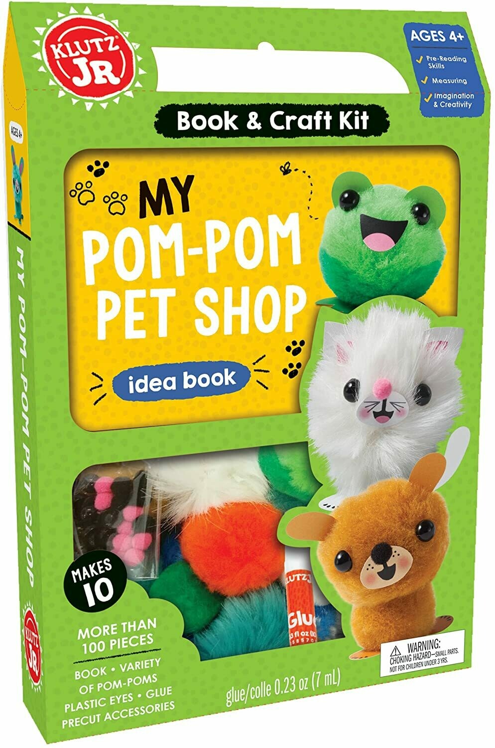 My Pom-Pom Pet Shop - Libro y Kit de manualidades mascotas