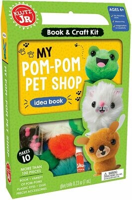 My Pom-Pom Pet Shop - Libro y Kit de manualidades mascotas
