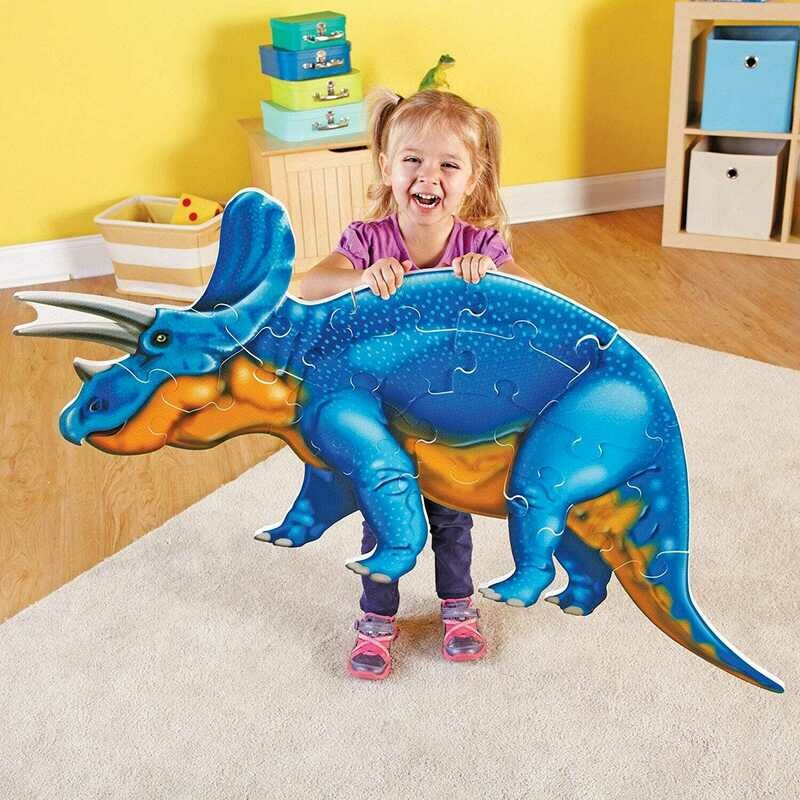 Rompecabezas Jumbo Triceratops - Jumbo Dinosaur Floor Puzzle Triceratops