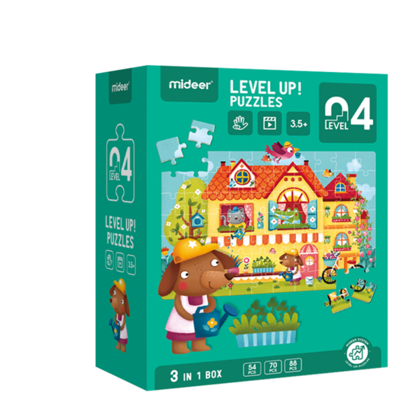 Rompecabezas Level Up 4, estilos de casas/viviendas