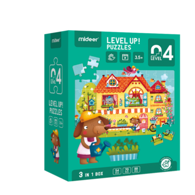 Rompecabezas Level Up 4, estilos de casas/viviendas