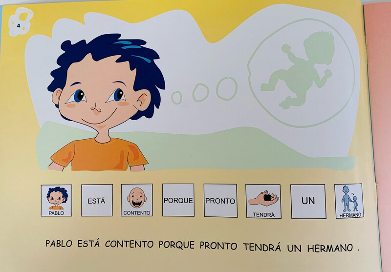 Colección Pictogramas, cuento: Pablo tiene un hermano