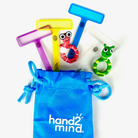 FingerFocus Highlighter Follow Along Friends- Set de resaltadores de dedos con muñequitos
