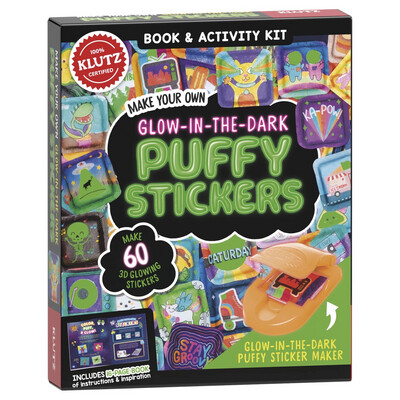 Glow in the dark Puffy Stickers - Stickers que brillan en la oscuridad