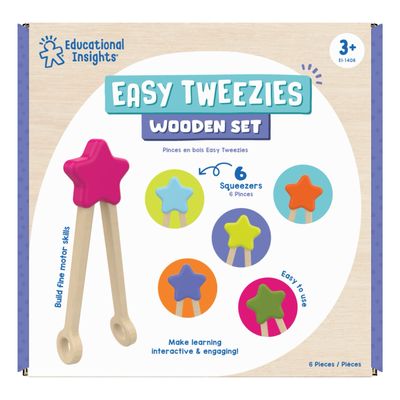 Easy Tweezies Wooden Set - Set de pinzas en madera
