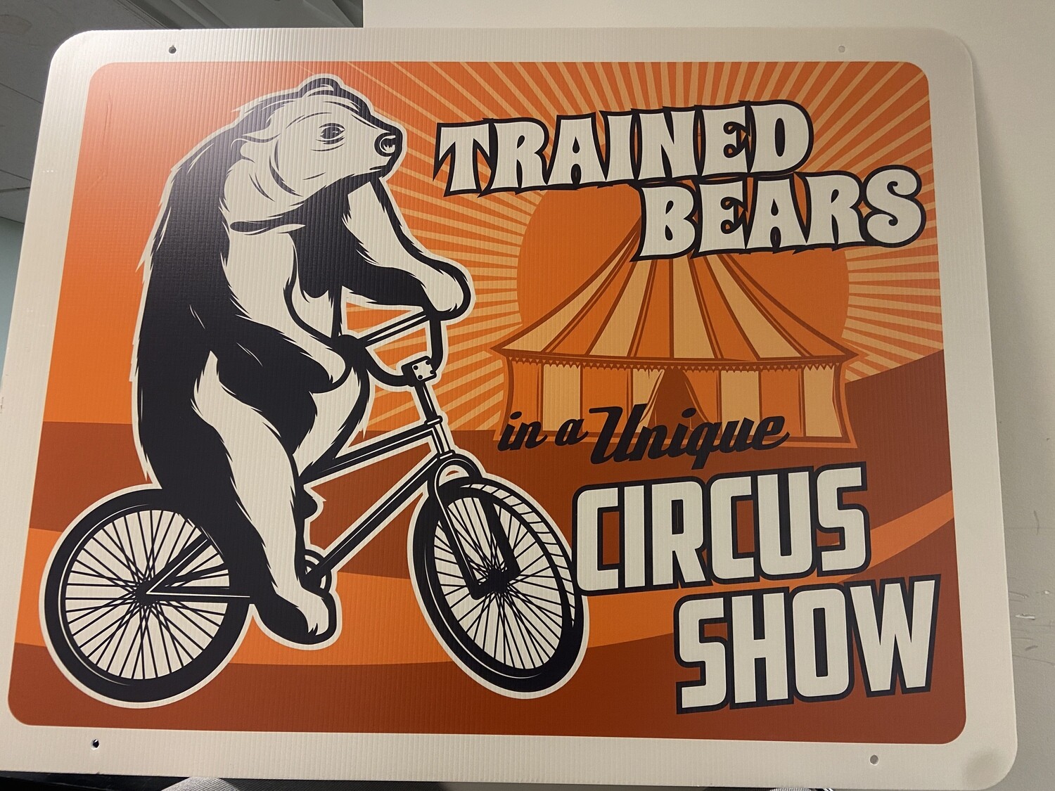 Circus Poster - Trained Bears