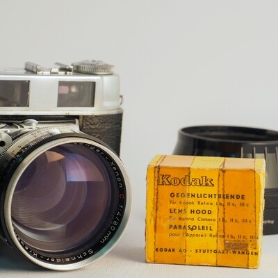 Kodak Retina II C (big C) + 50mm f:2.8 + 80mm f:4.0