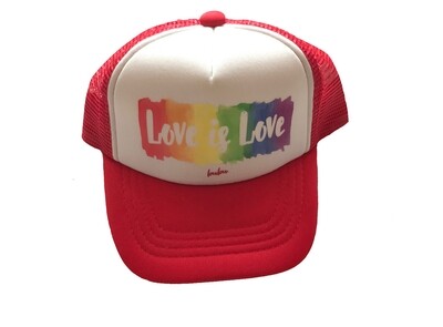 Bubu "Love is Love" Trucker Hat - Red