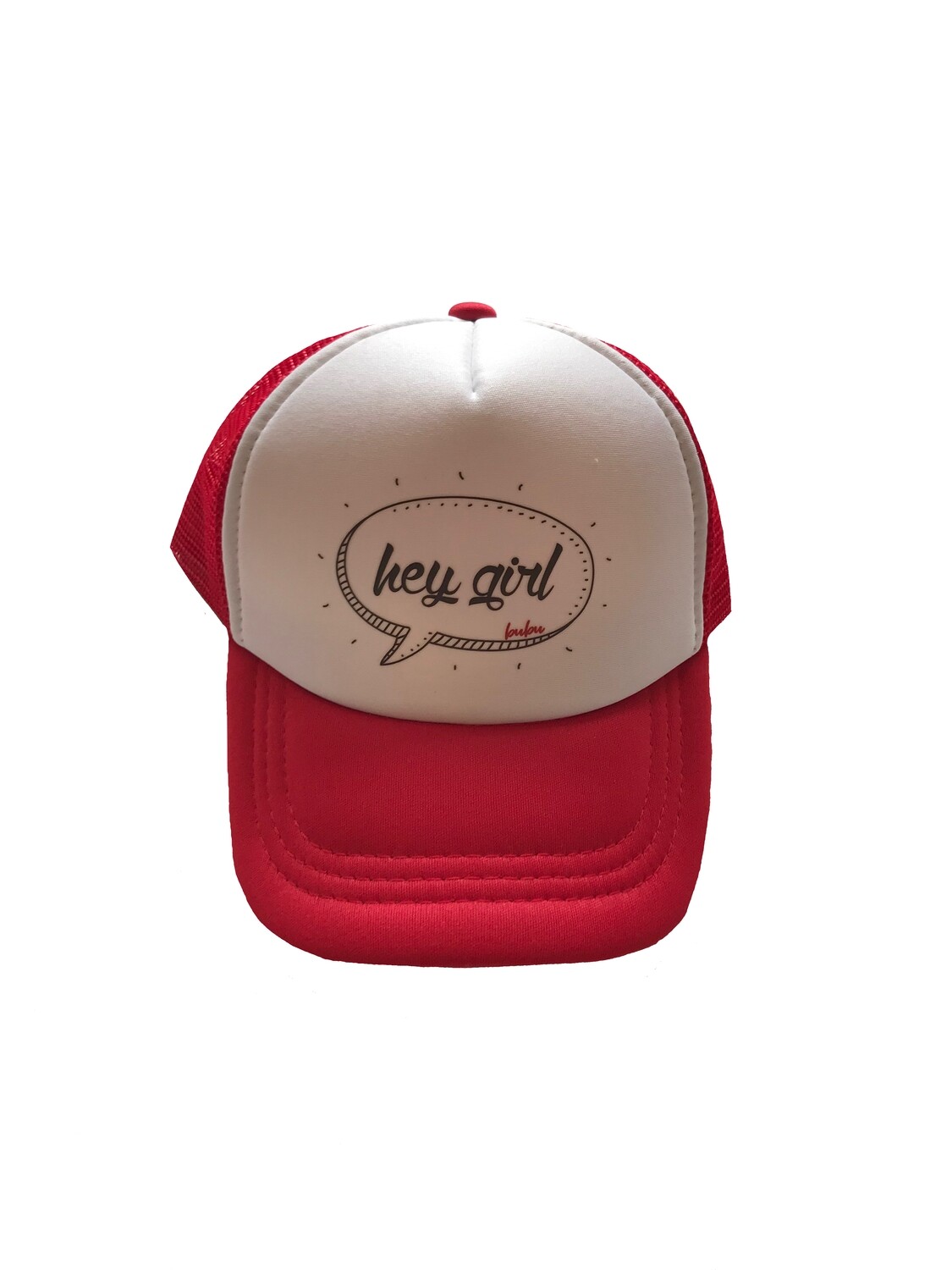 Bubu "Hey Girl" Trucker Hat - Red