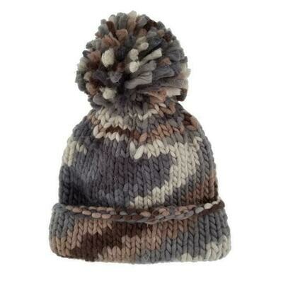 Huggalugs Brown Chunky Knit Beanie