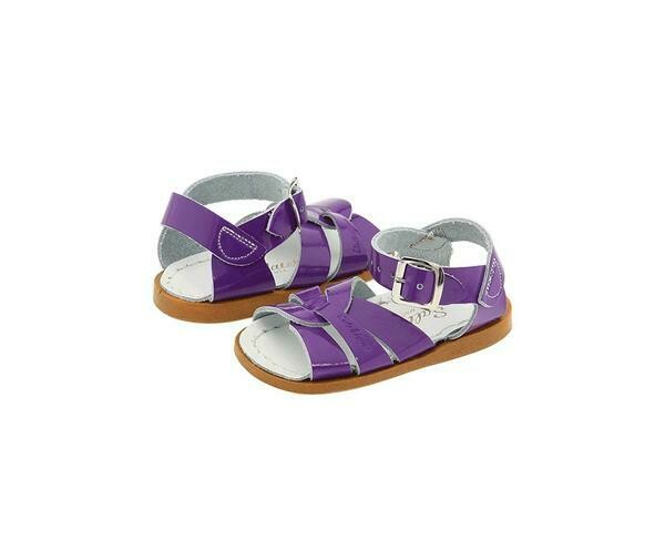 Salt Water Sandals Leather Water Safe Sandals - Shiny Purple