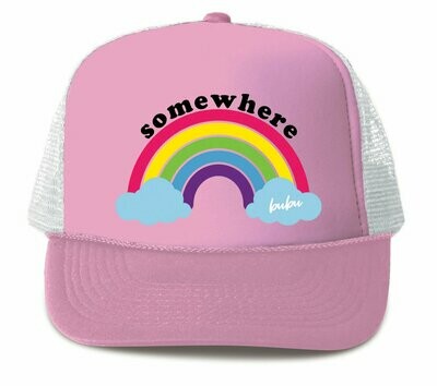 Bubu "Somewhere Over the Rainbow" Trucker Hat - Light Pink