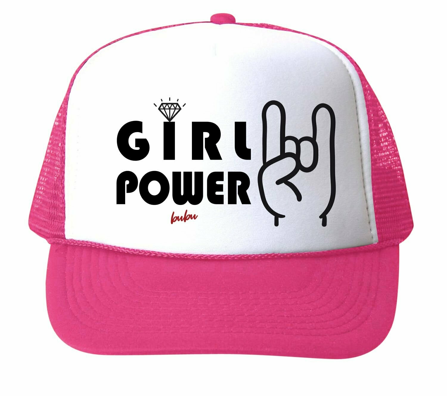 Bubu "Girl Power" Trucker Hat - Pink