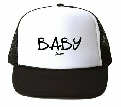 Bubu "Baby" Trucker Hat - Black & White