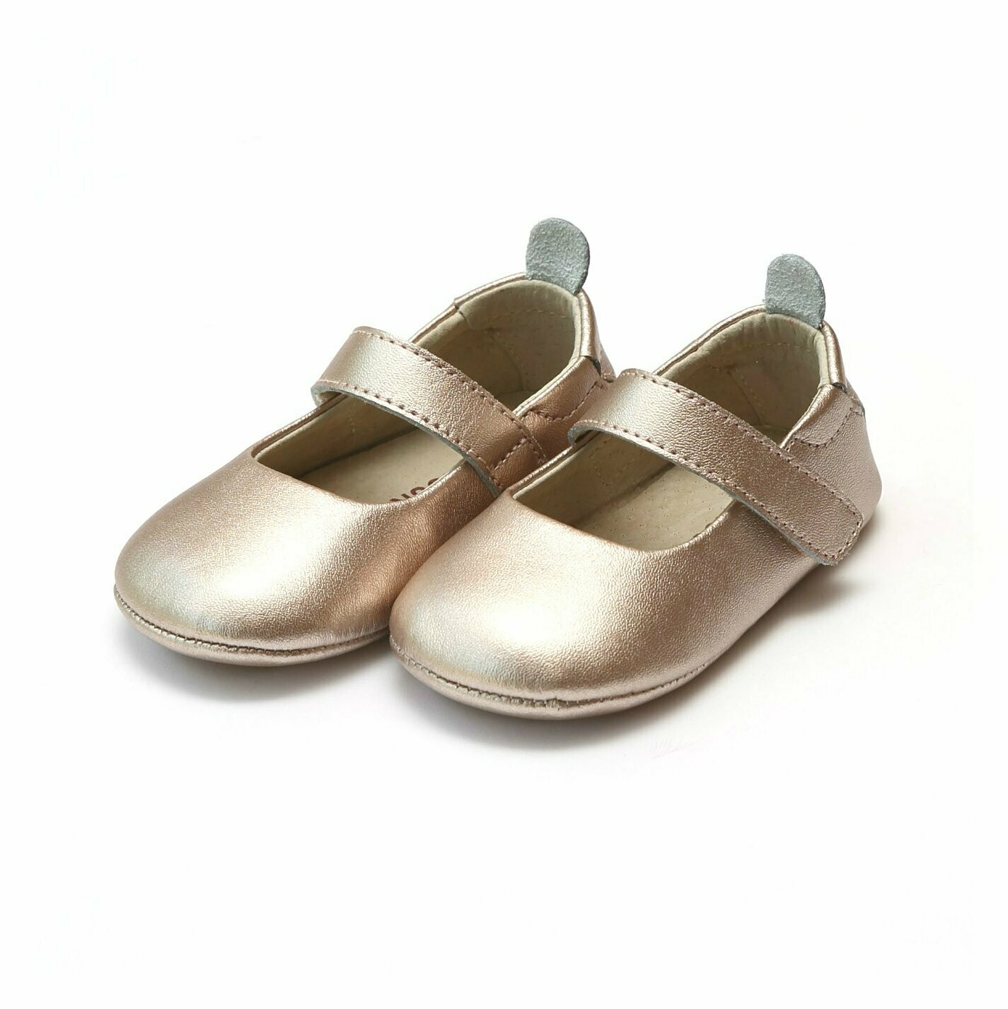 L&#39;Amour Charlotte Metallic Copper Crib Mary Jane (Infant)